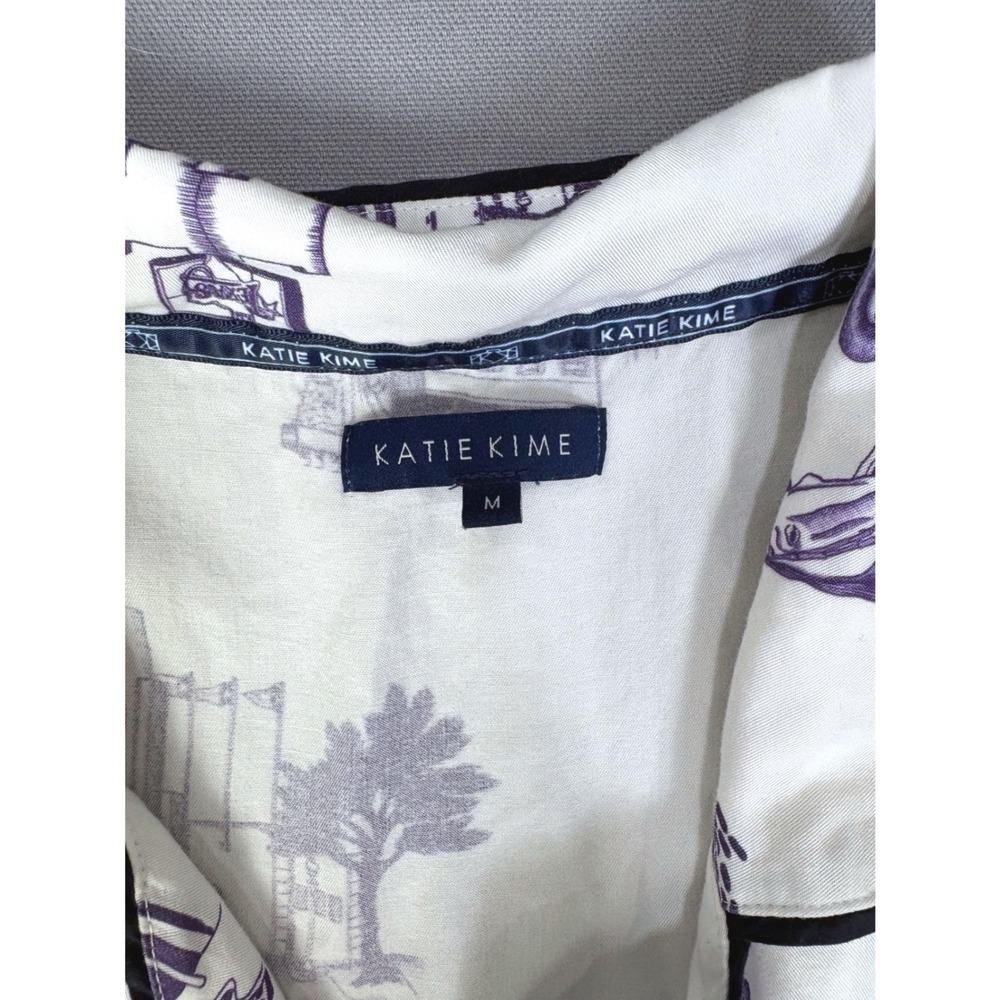 NEW Katie Kimes Fort Worth Toile Pajama Set Women Size Medium Country Texas - Picture 5 of 8